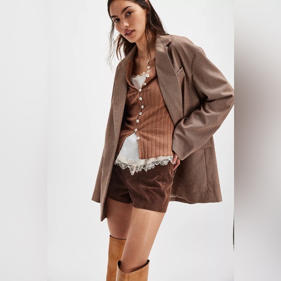 Free People Tan Ribbed Button-Up Cardigan - Picture 3 of 7